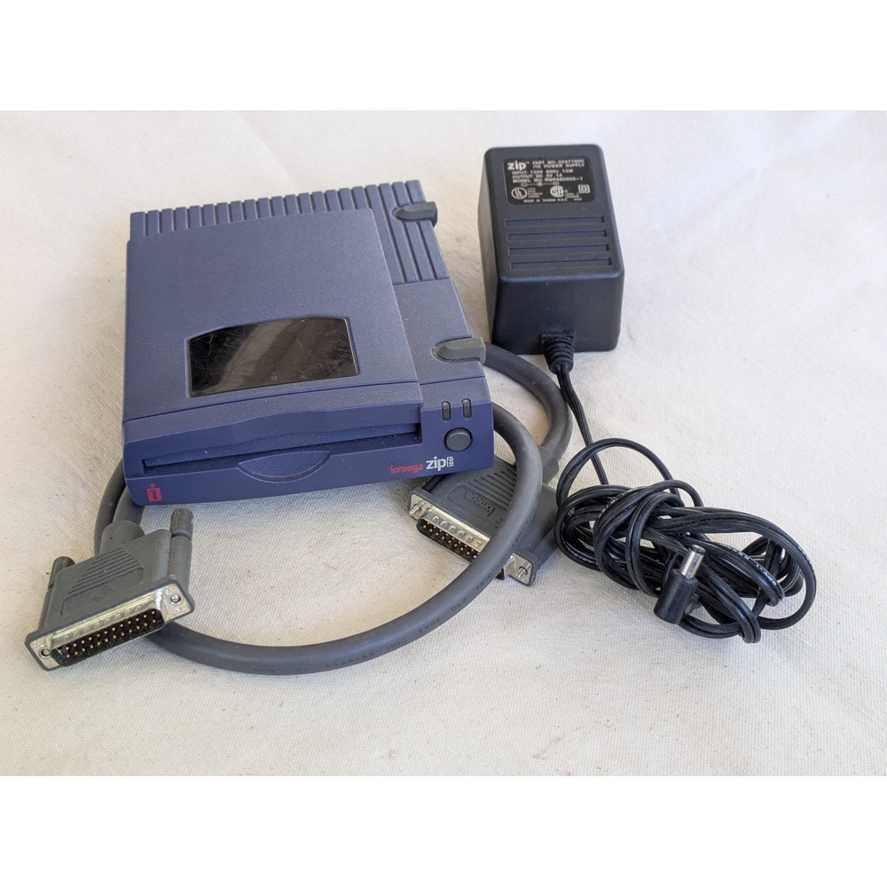 Iomega Zip 100 SCSI External Drive Blue Vintage Z100S2 Power Supply Cable